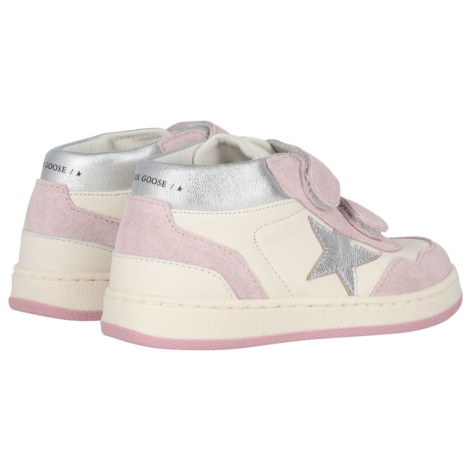 Younger Girls Pink & Ivory Trainers, 1, hi-res image number null