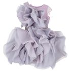 Girls Purple Flower Organza Dress, 1, hi-res