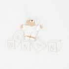Ivory Teddy Bear Baby Blanket, 1, hi-res