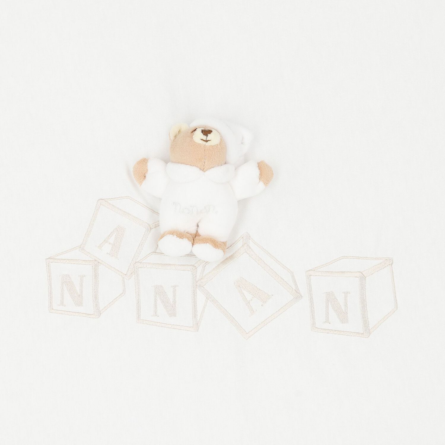 Ivory Teddy Bear Baby Blanket, 1, hi-res image number null