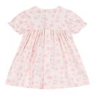 Baby Girls Pink Floral Dress, 1, hi-res