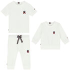 Baby Boys White Logo 3-Piece Tracksuit, 2, hi-res