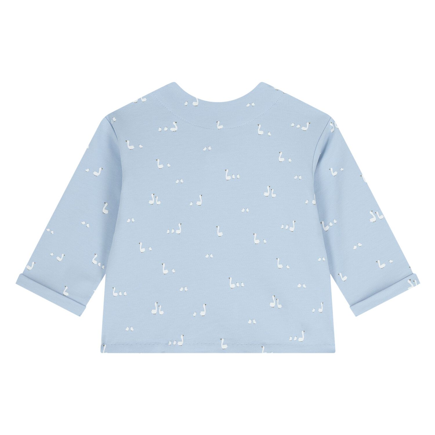 Baby Boys White & Blue Tracksuit Set ( 3 Piece ), 3, hi-res
