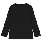 Boys White & Black Logo Long Sleeve Top ( 2 Pack ), 1, hi-res