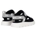 Black & White Logo Velcro Sandals, 1, hi-res