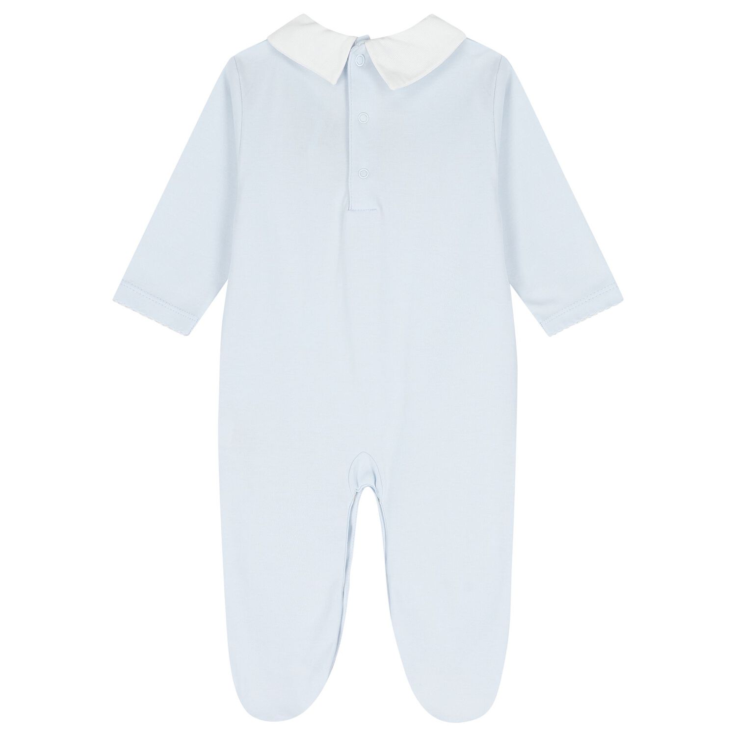 Baby Boys Blue Giraffe Laugh Babygrow, 1, hi-res