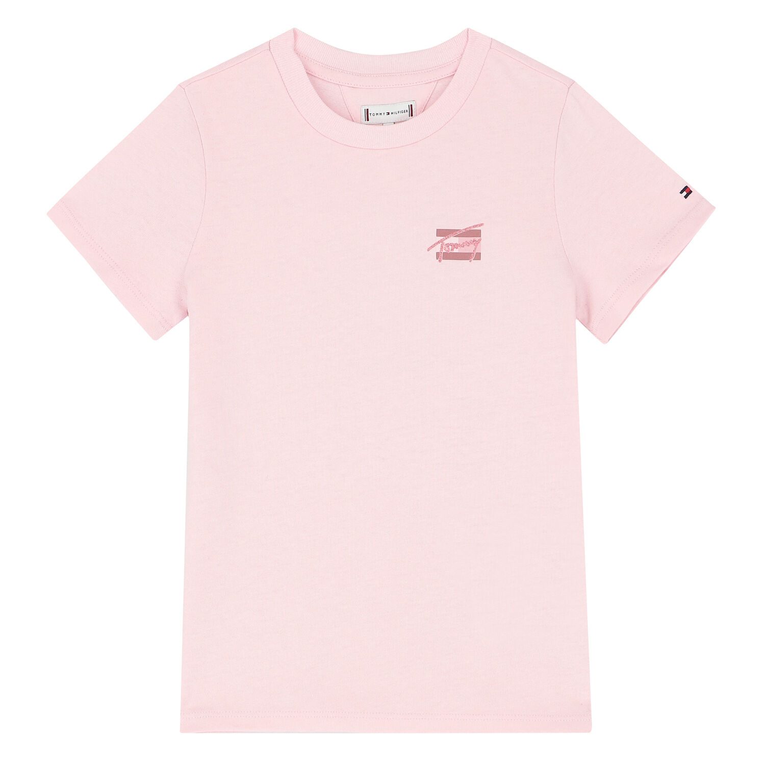 Girls Pink Logo T-Shirt, 1, hi-res