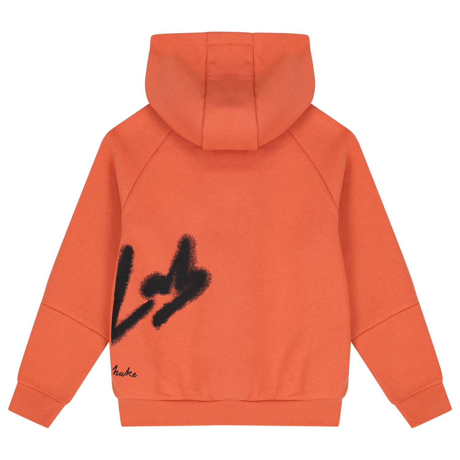 Boys Orange Skate Hooded Top, 2, hi-res