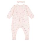 Baby Girls Pink Floral Babygrow Set, 1, hi-res