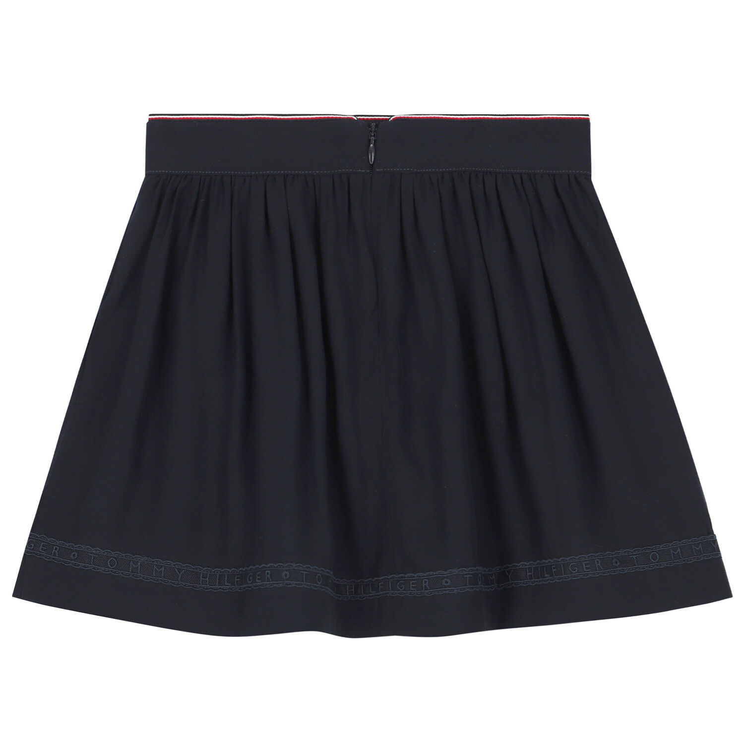 Girls Navy Logo Skirt, 1, hi-res