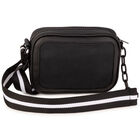 Girls Black Logo Handbag, 1, hi-res