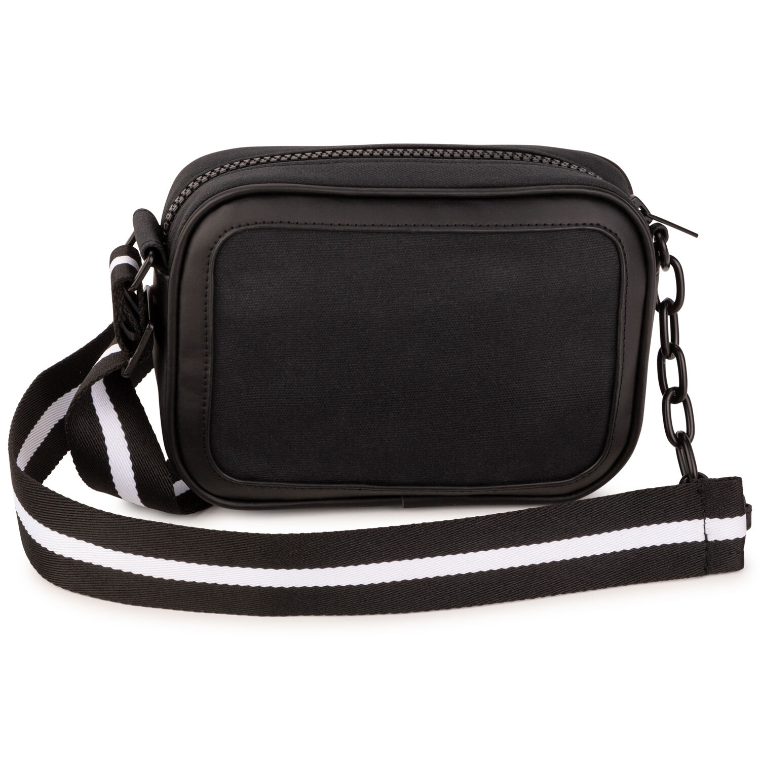 Girls Black Logo Handbag, 1, hi-res