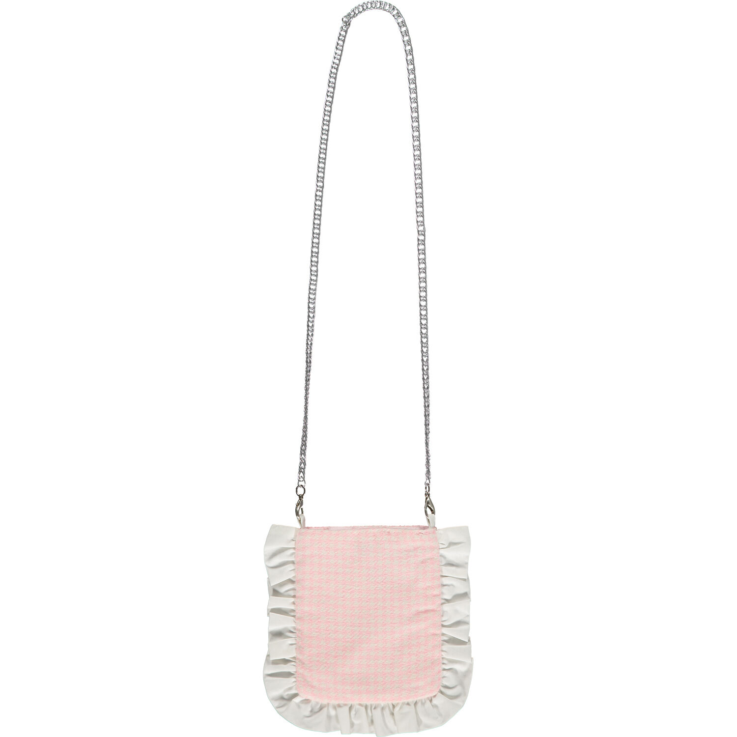 Girls Ivory & Pink Logo Crossbody Bag, 1, hi-res image number null