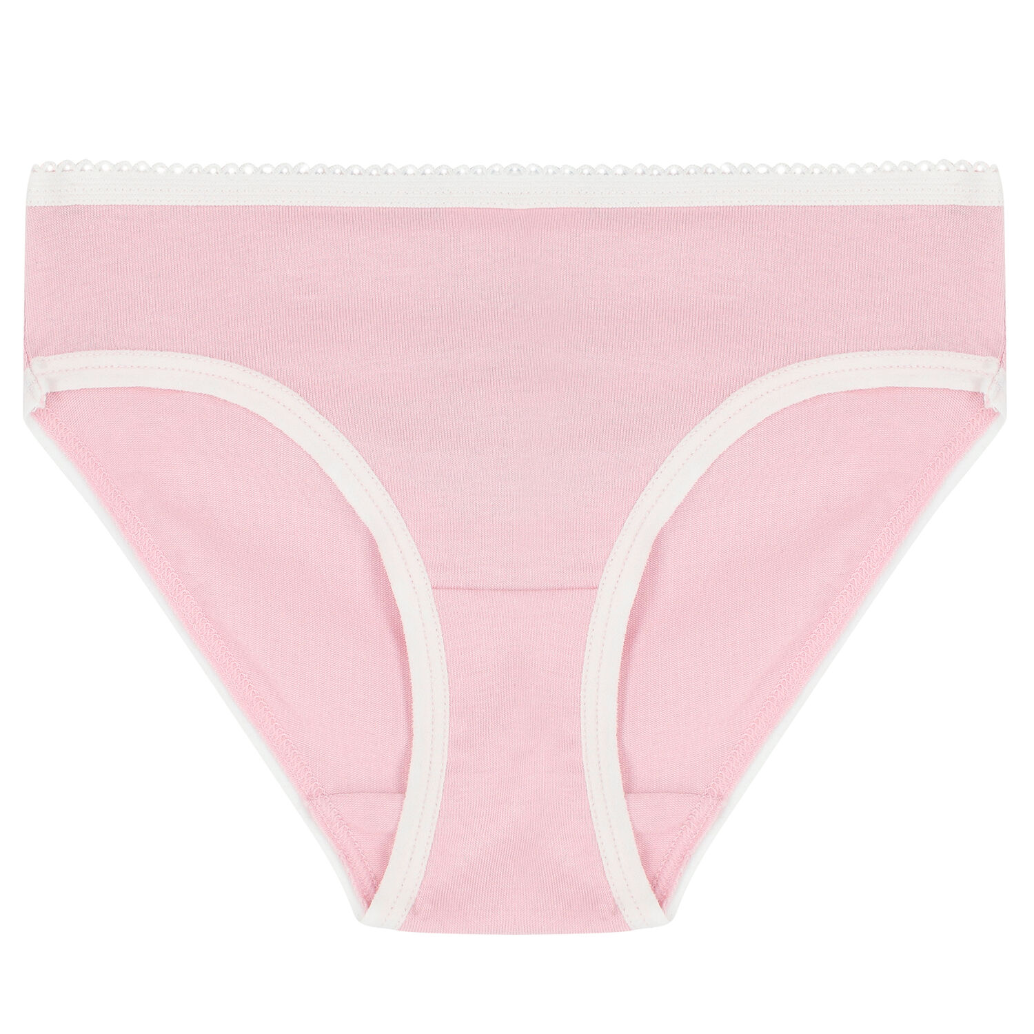 Girls Pink & White Bikini Brief ( 5-Pack ), 1, hi-res image number null
