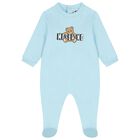 Blue Teddy Bear Logo Babygrow Gift Set, 4, hi-res