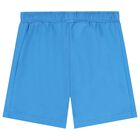 Boys Ivory & Blue Marvel Shorts Set, 1, hi-res