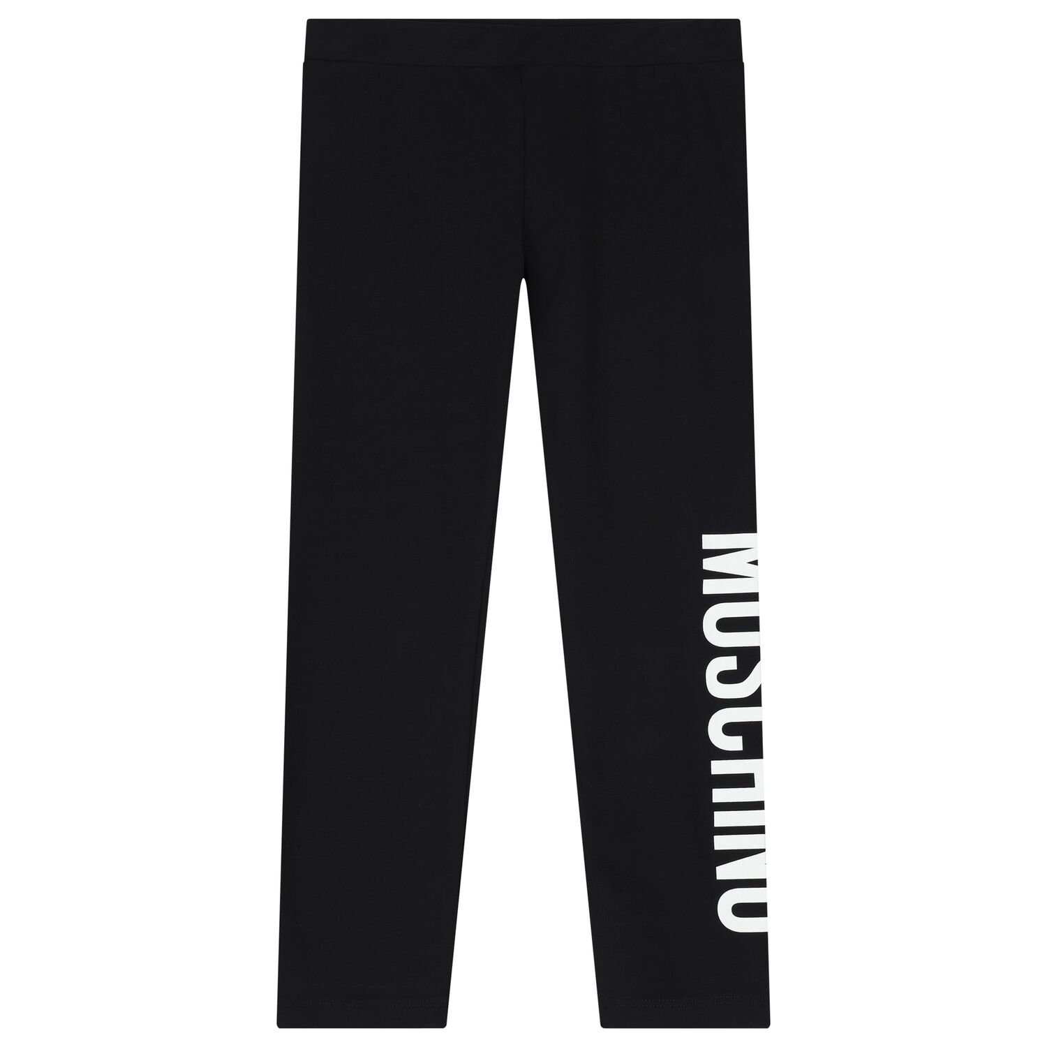 Girls Black Logo Leggings, 1, hi-res image number null