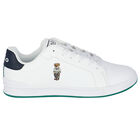 Boys White Logo Trainers, 1, hi-res