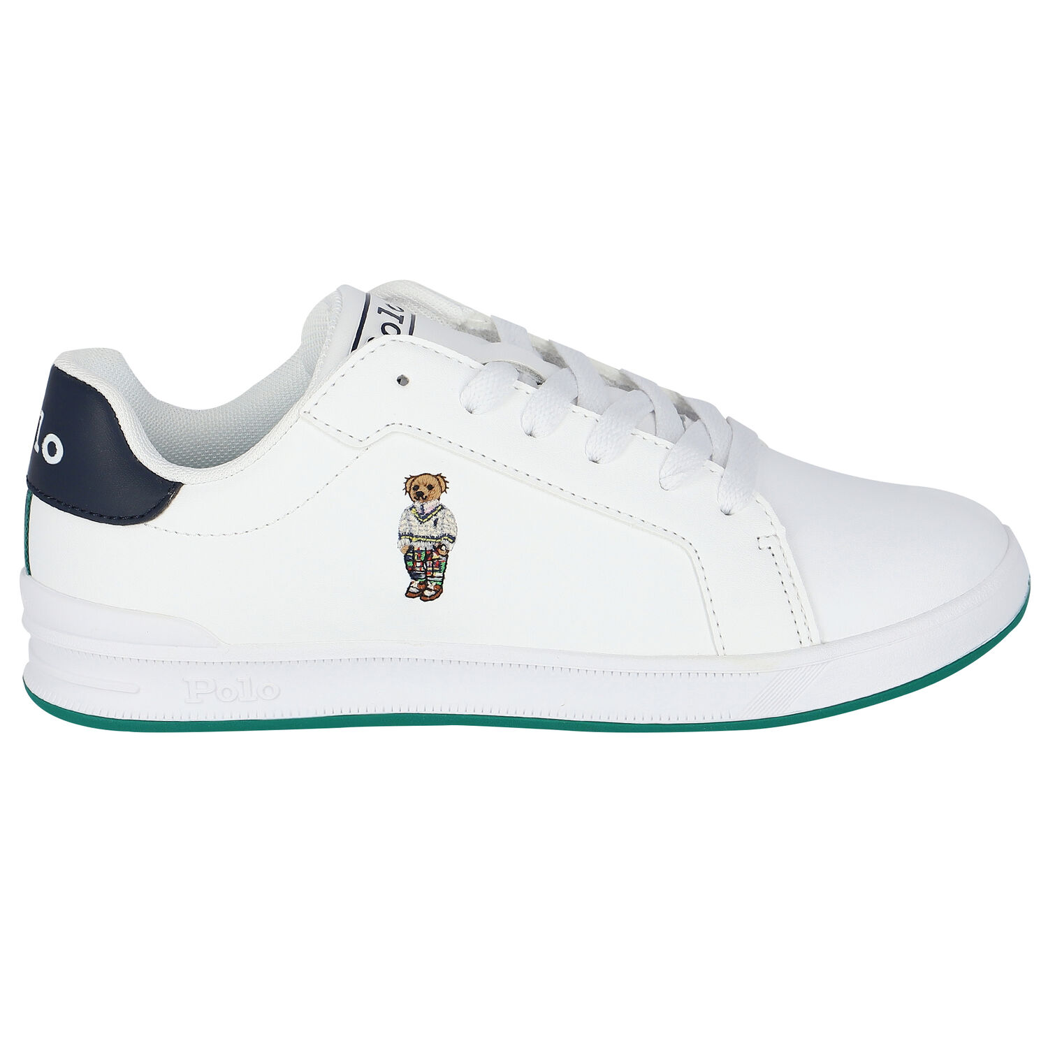 Boys White Logo Trainers, 1, hi-res image number null