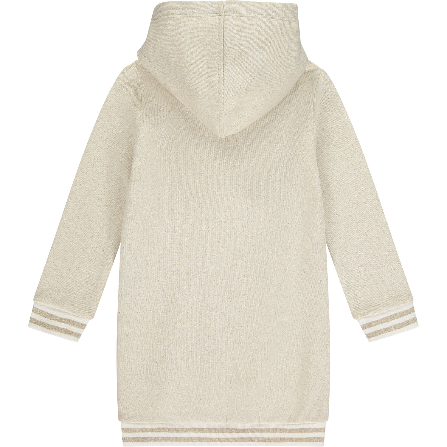 Girls Gold Logo Hooded Dress, 1, hi-res