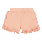 Baby Girls White & Pink Shorts Set, 1, hi-res