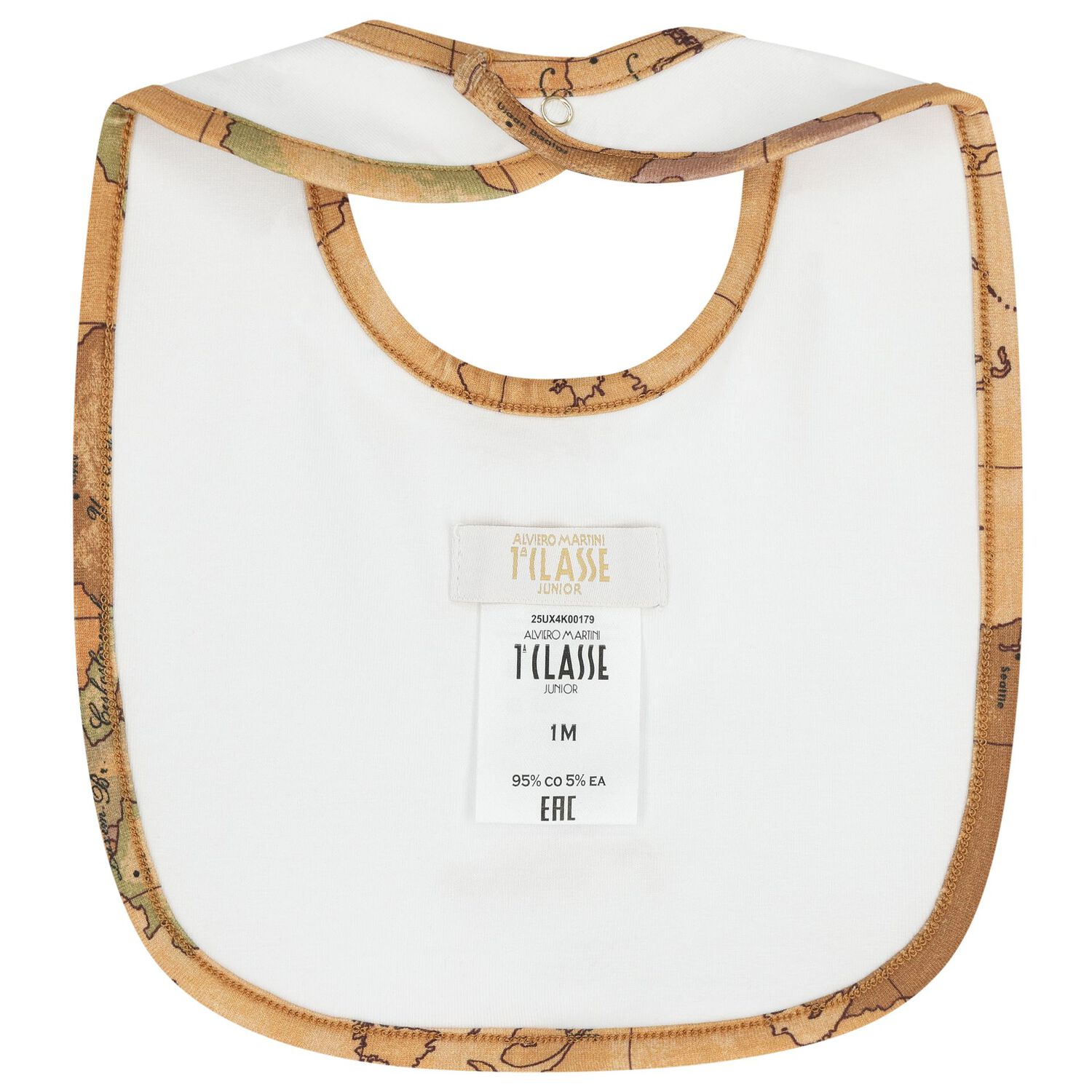 White & Beige Geo Map Babygrow Gift Set , 1, hi-res