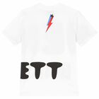 Boys White Logo T-Shirt, 1, hi-res