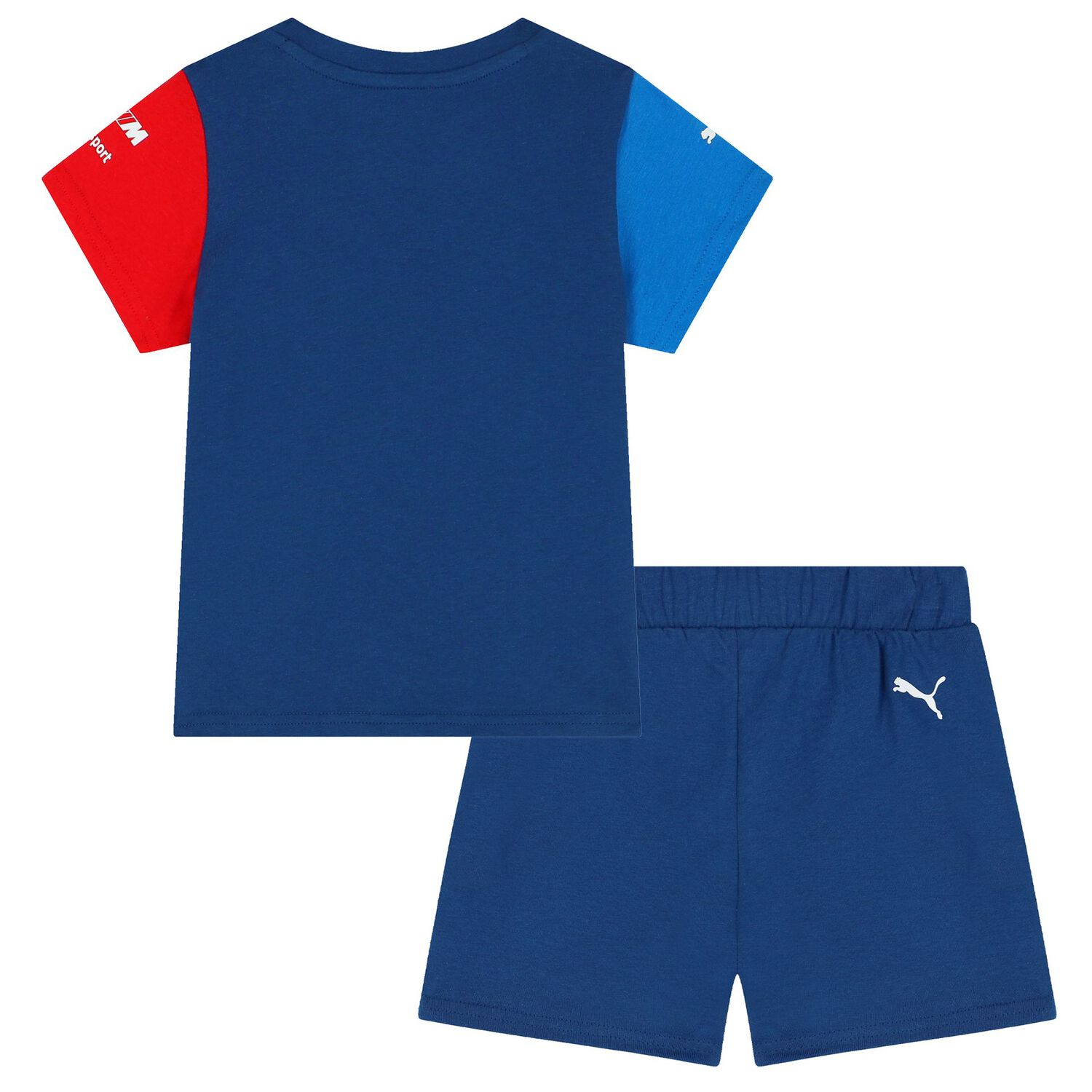 Boys Blue Logo Shorts Set, 2, hi-res