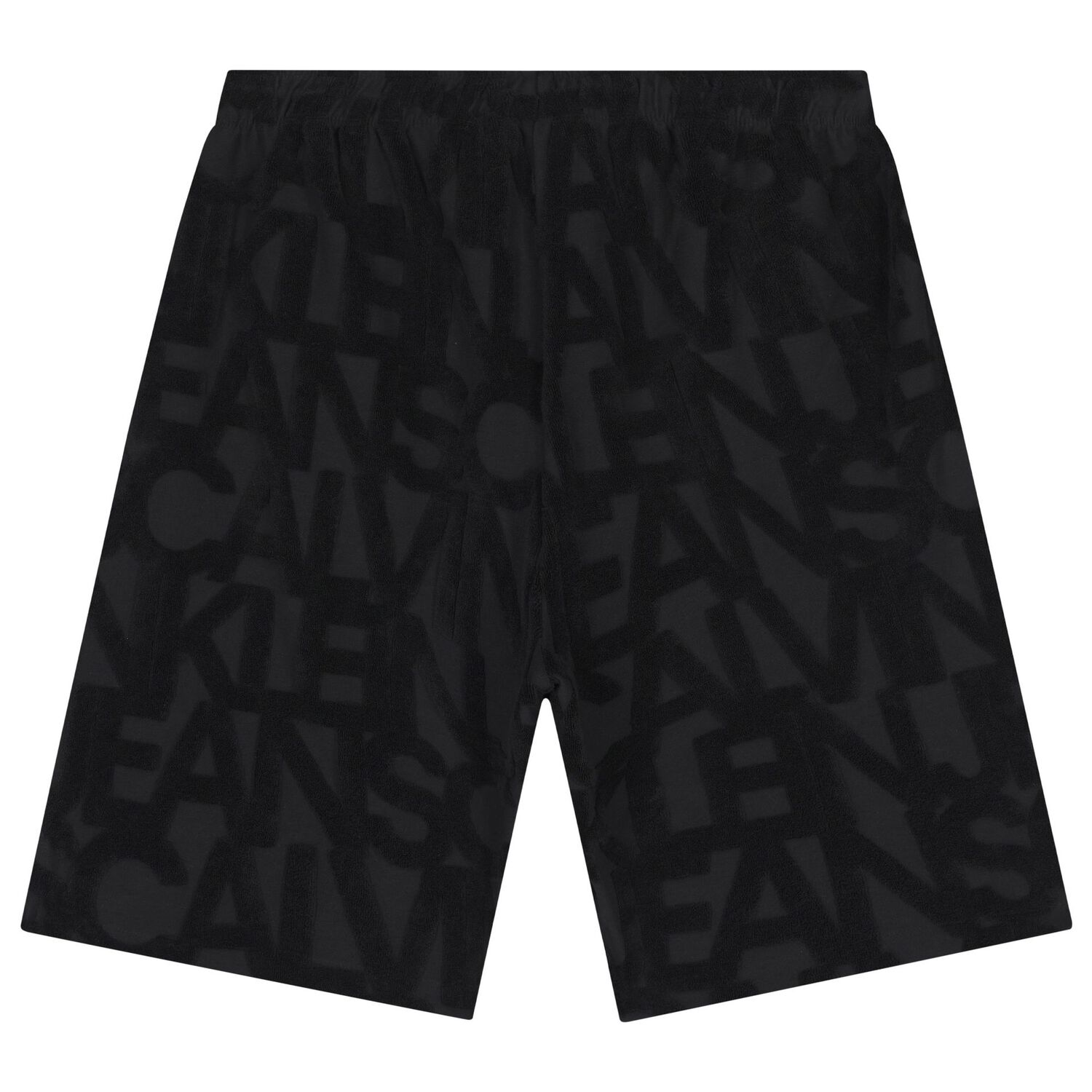 Boys Black Logo Shorts, 1, hi-res