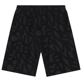 Boys Black Logo Shorts