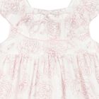 Girls White & Pink Floral Dress, 1, hi-res