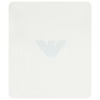 Baby Boys Ivory & Blue Logo Blanket, 6, hi-res