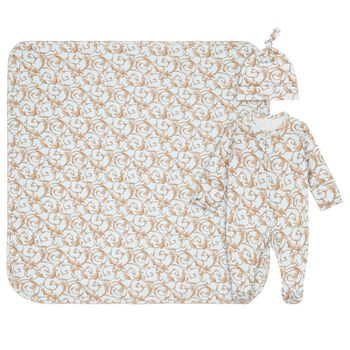 Baby Boys Blue & Gold Babygrow Gift Set