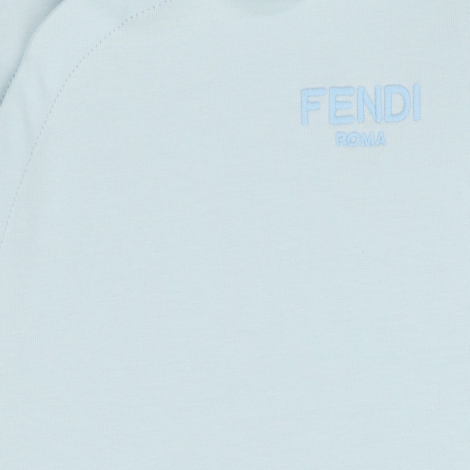 Baby Boys Blue & Ivory Logo Babygrow Gift Set , 2, hi-res