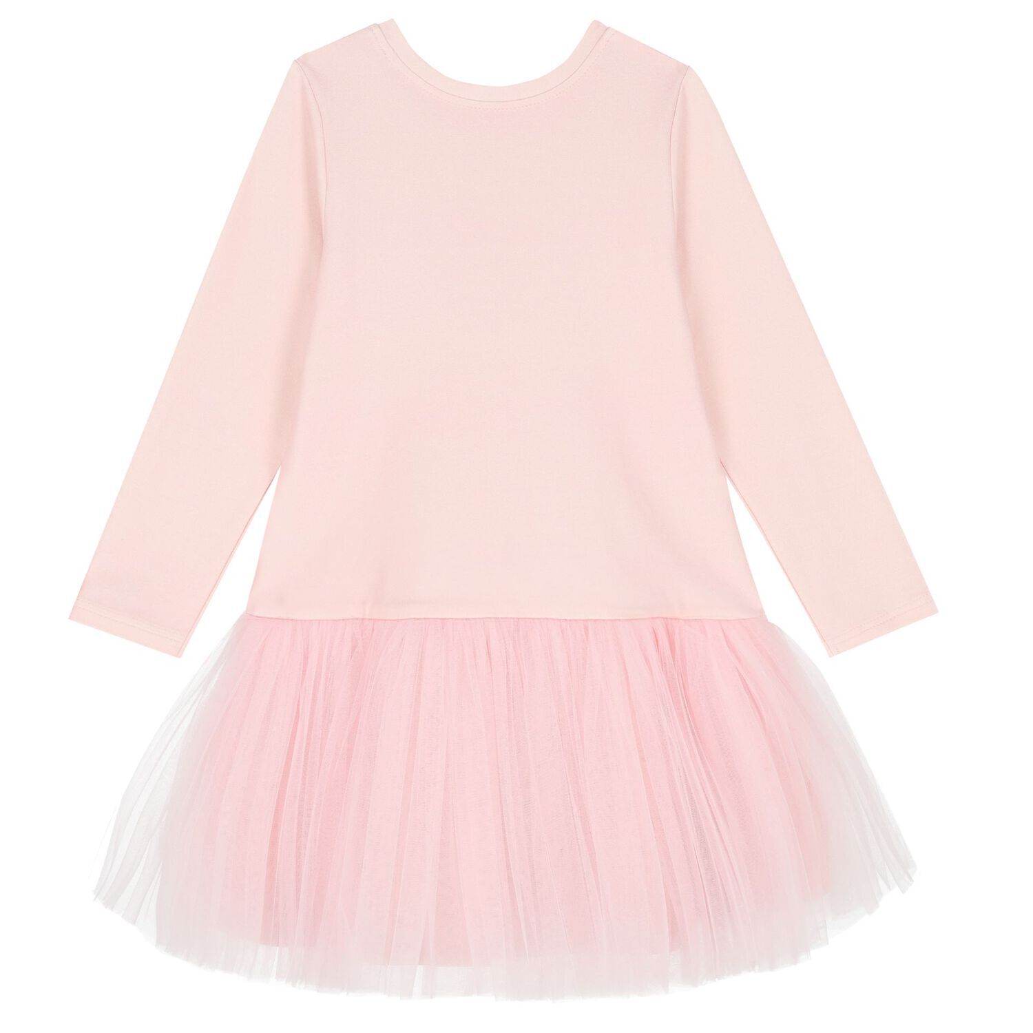 Girls Pink Bow Dress, 1, hi-res image number null
