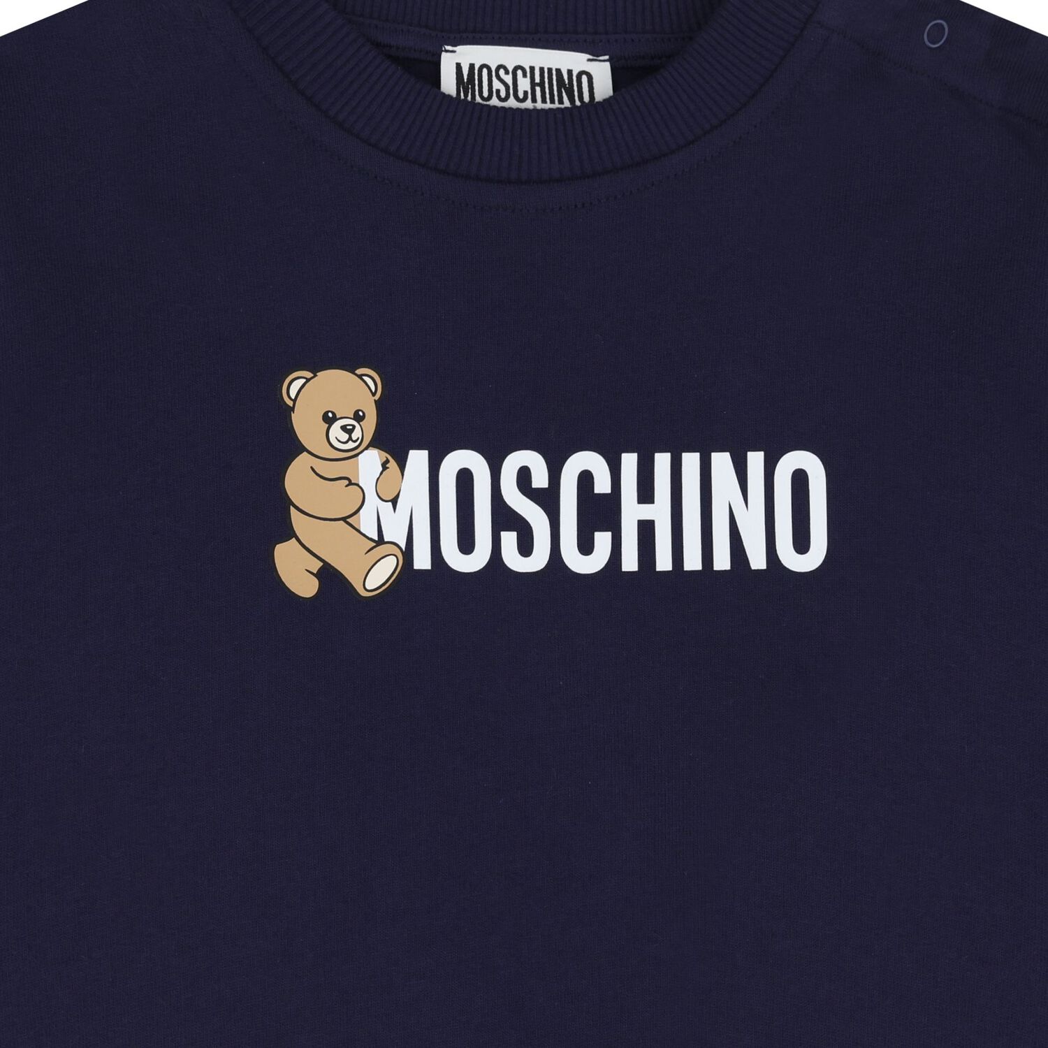 Younger Navy Blue Teddy Bear Logo Sweatshirt, 2, hi-res