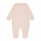 Baby Girls Pink Knit Babygrow, 1, hi-res