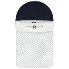 Baby Boys Navy Blue & White Logo Nest, 3, hi-res