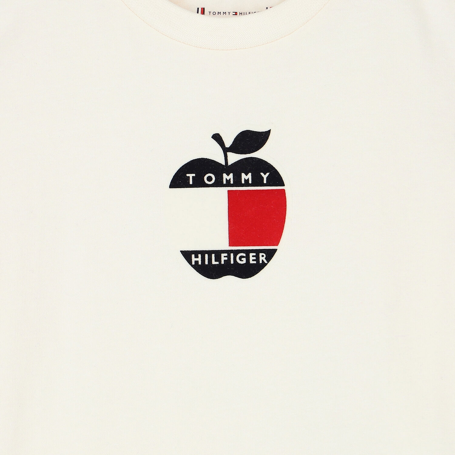 Ivory Apple Logo T-Shirt, 1, hi-res