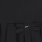 Girls Black Bow Dress, 1, hi-res