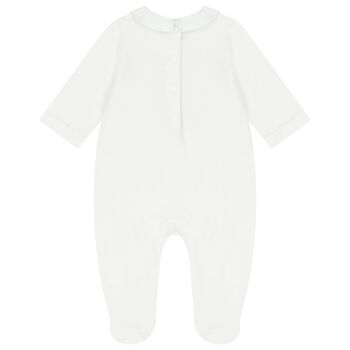 White Bunny Babygrow