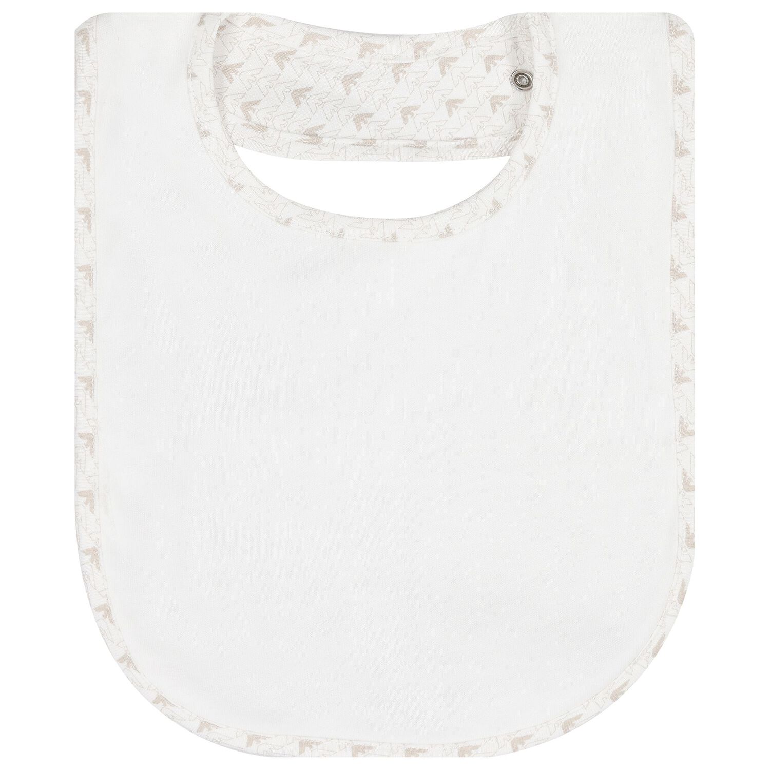 White & Beige Logo Babygrow Set, 1, hi-res