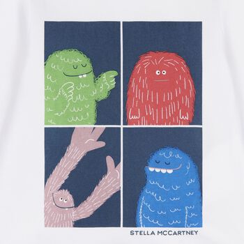 Younger Boys White Yeti Long Sleeve Top