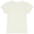 Girls Ivory Logo T-Shirt, 1, hi-res