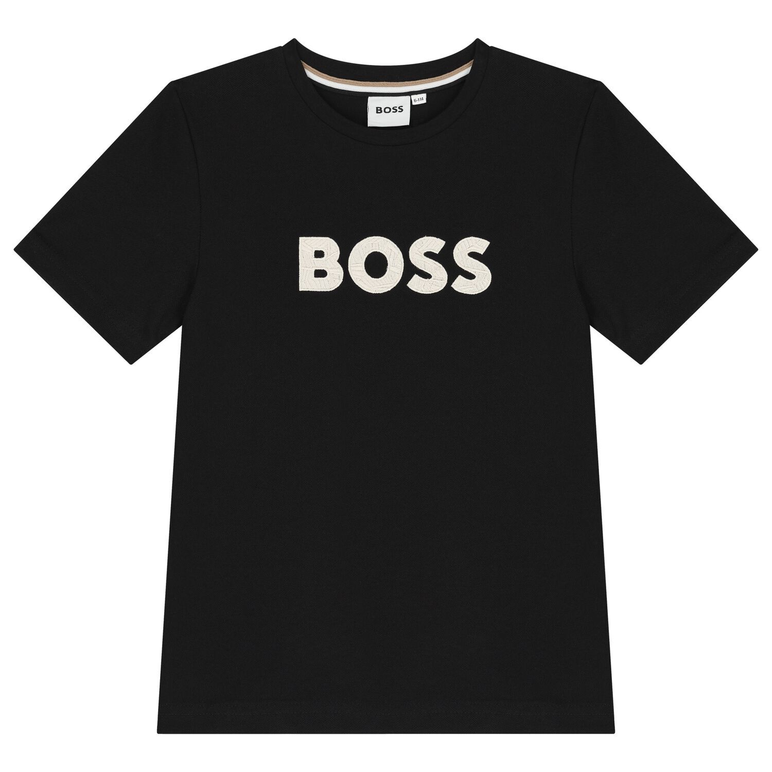 Boys Black Logo T-Shirt, 1, hi-res image number null