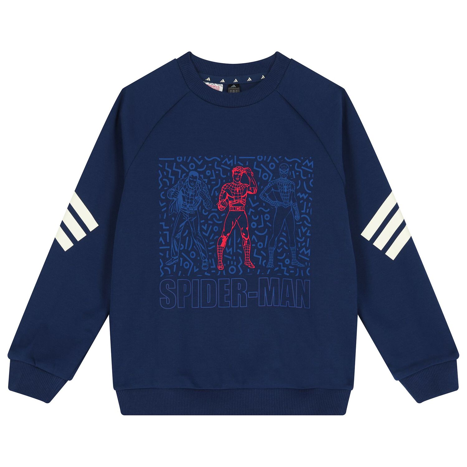 Boys Navy Blue Marvel Tracksuit, 1, hi-res