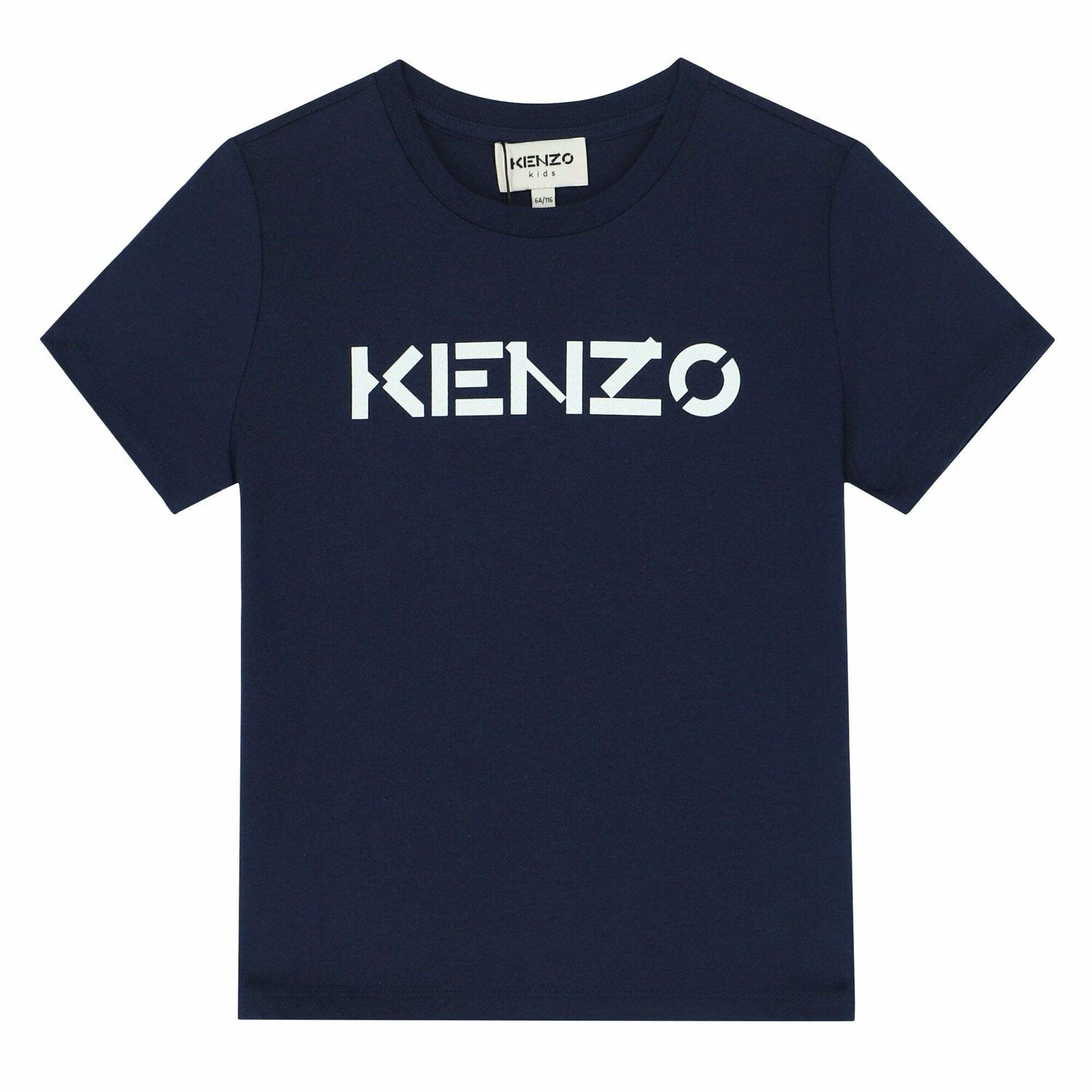 Girls Navy Blue Logo T-Shirt, 1, hi-res