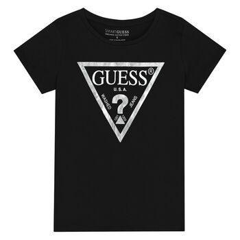 Girls Black Logo T-Shirt