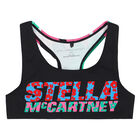 Girls Black Logo Bralette, 1, hi-res