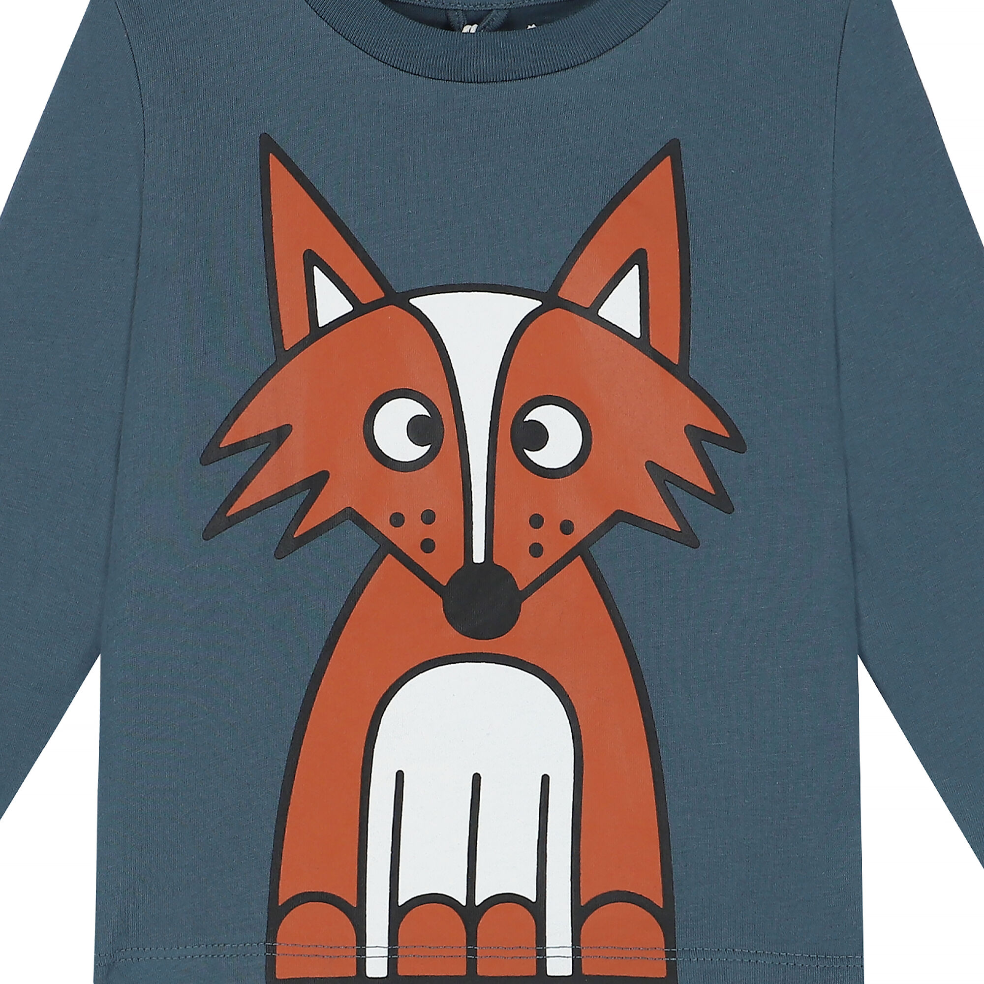 Stella McCartney Younger Boys Blue Fox Long Sleeve Top Junior Couture UK